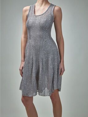 Alaïa SEQUIN KNIT SKATER DRESS